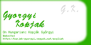 gyorgyi kopjak business card