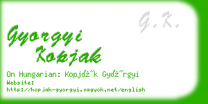 gyorgyi kopjak business card